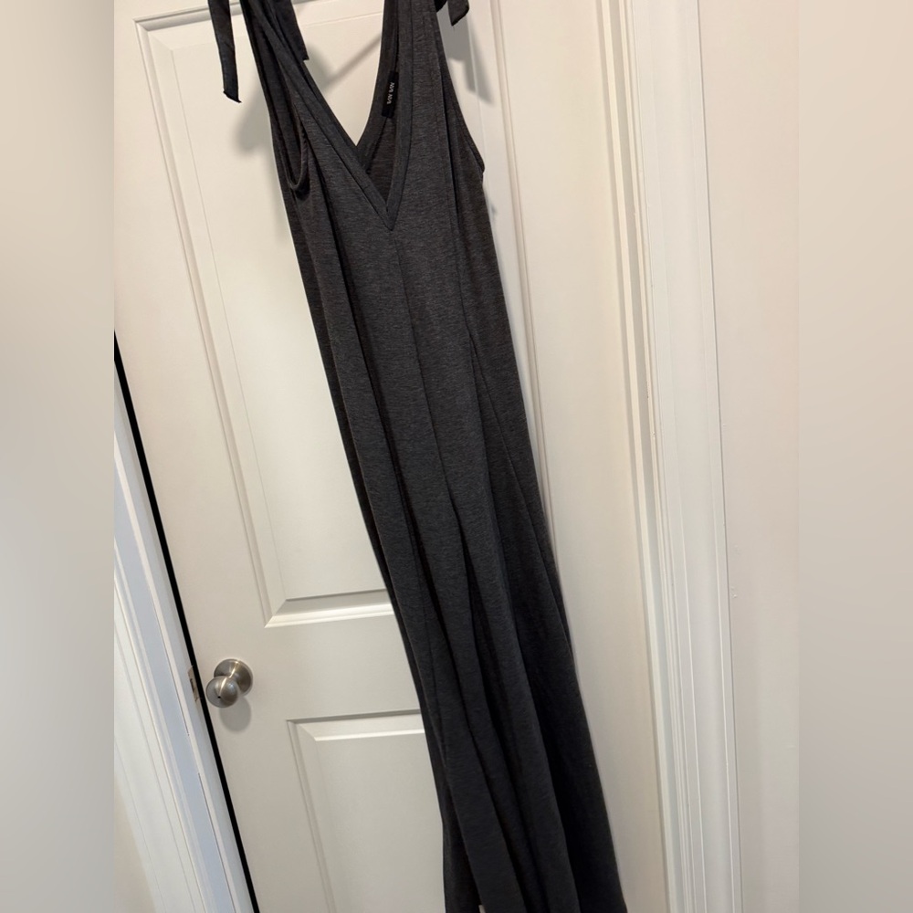 NanaMacs Charcoal Maxi Dress